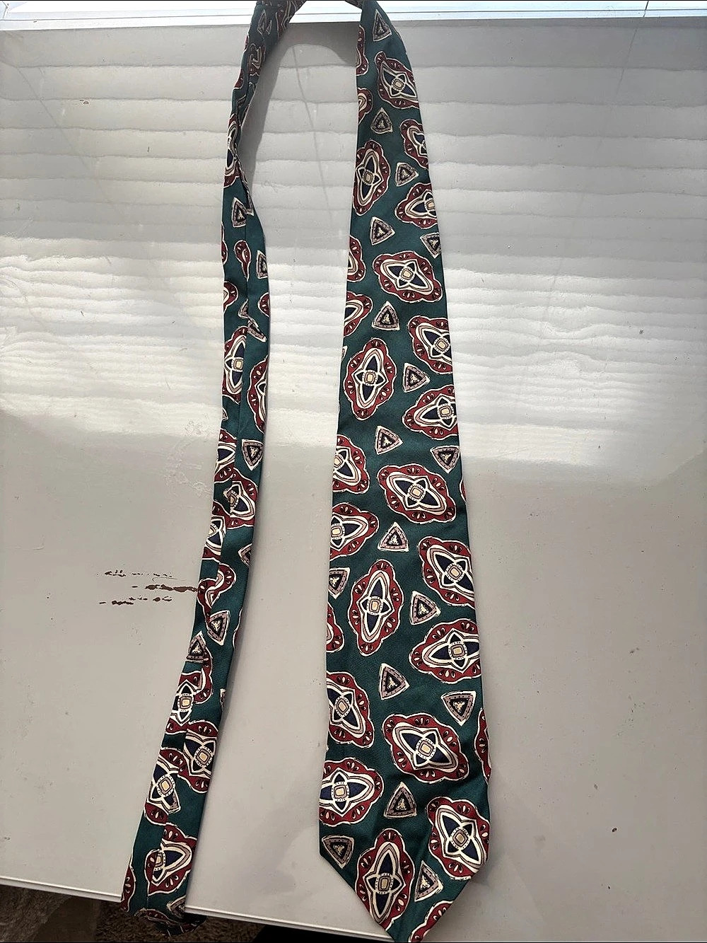 Polo by Ralph Lauren Paisley Silk Tie in Green & Red